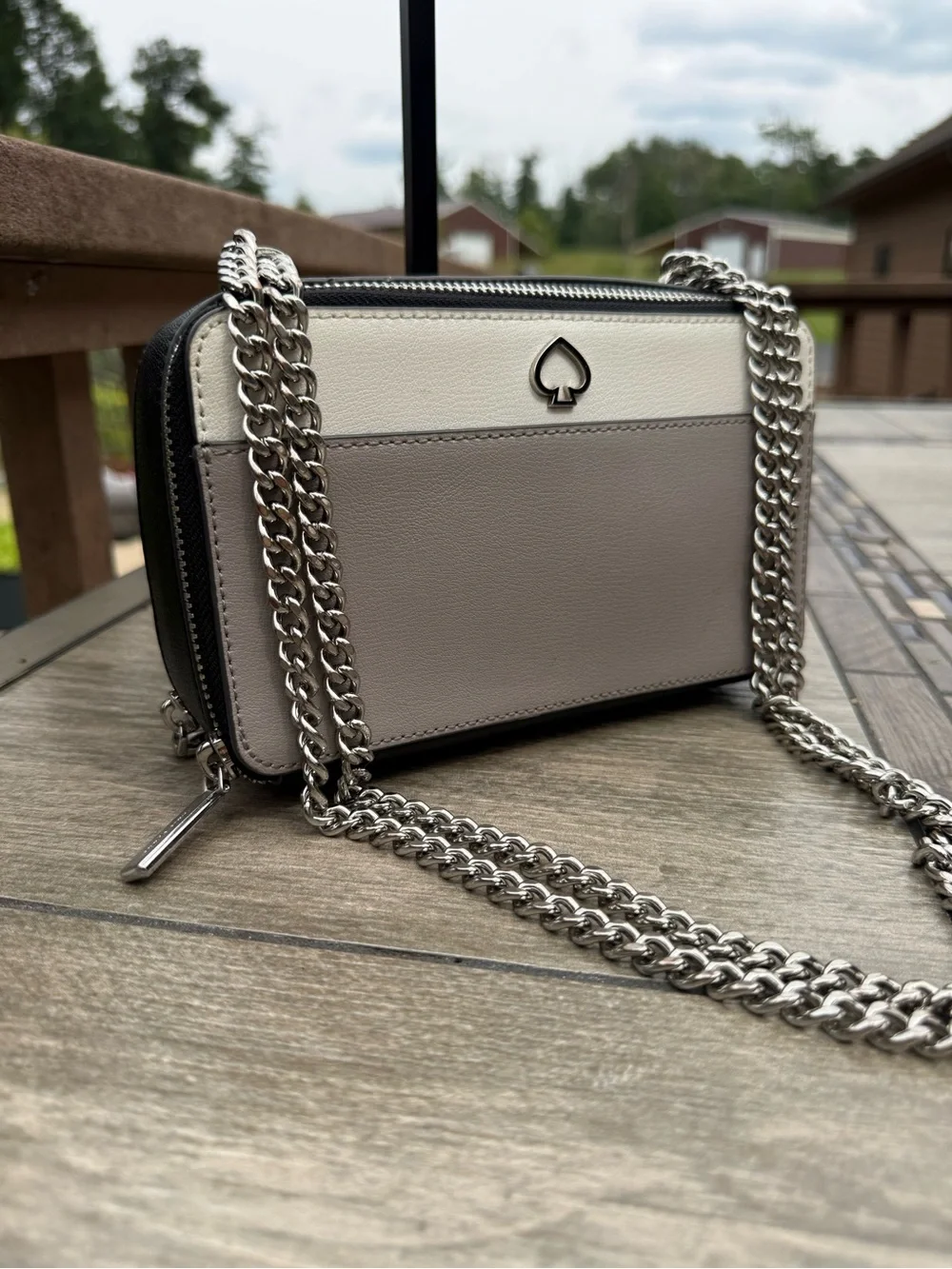 EUC Kate Spade New York Adel Double Zip Crossbody Bag Colorblock